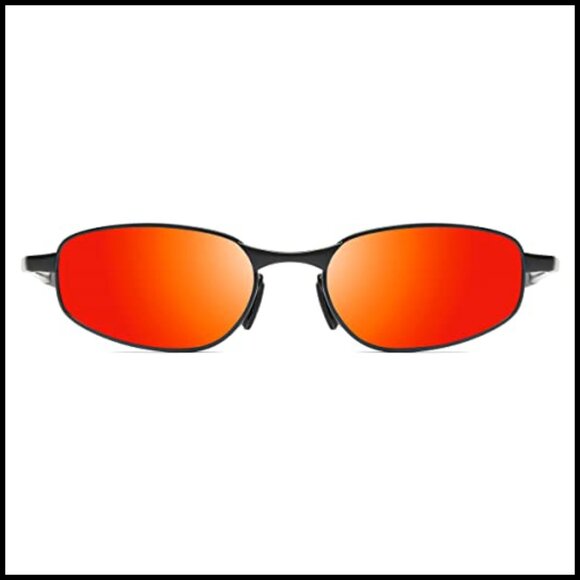 Polarized Sunglasses Metal Frame UV400 Protection Wrap Around